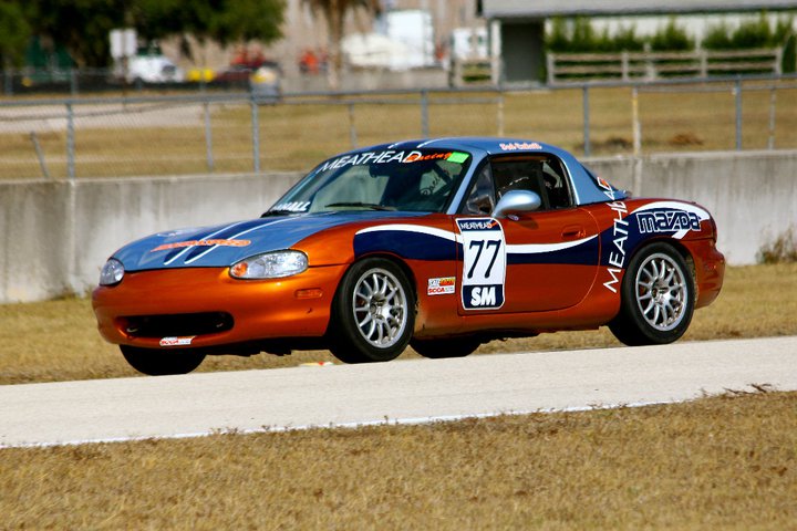 Ted Cahall Spec Miata new paint